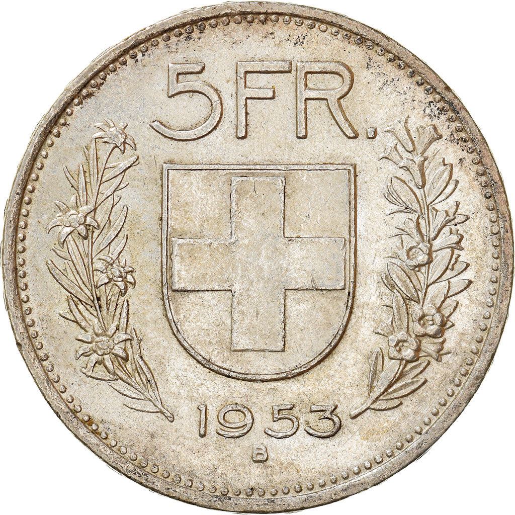 Switzerland Coin Swiss 5 Francs | Composer Paul Burkhard | KM40 | 1931 - 1969