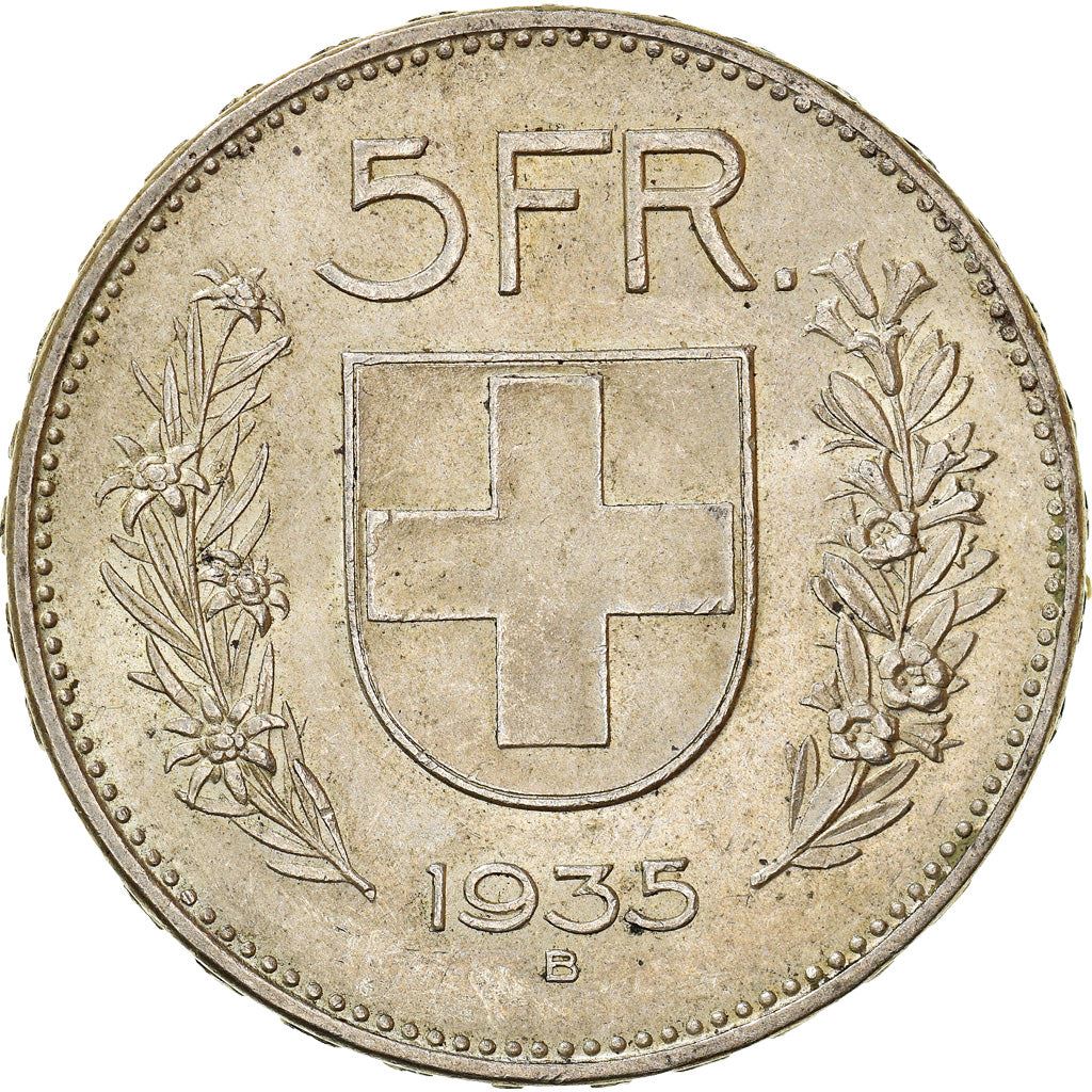 Switzerland Coin Swiss 5 Francs | Composer Paul Burkhard | KM40 | 1931 - 1969