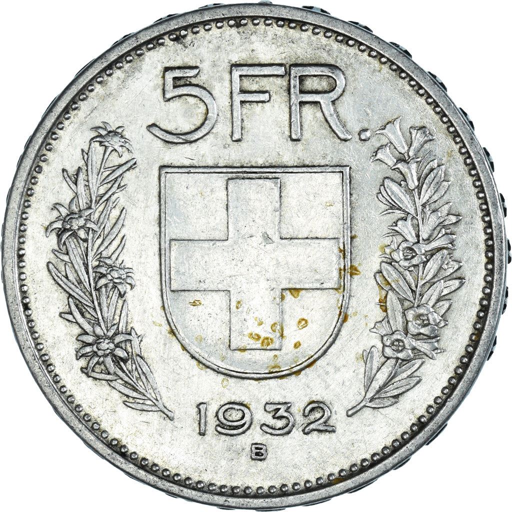 Switzerland Coin Swiss 5 Francs | Composer Paul Burkhard | KM40 | 1931 - 1969