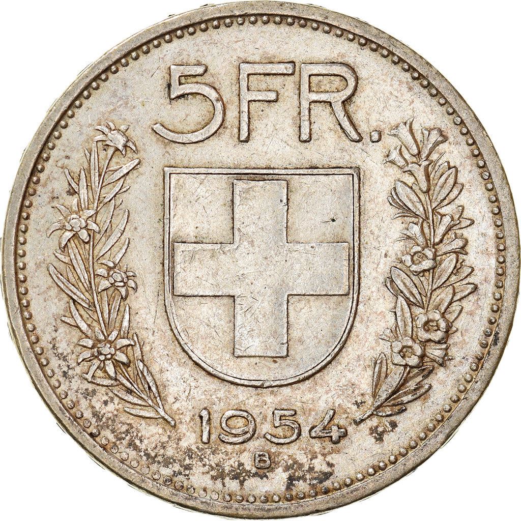 Switzerland Coin Swiss 5 Francs | Composer Paul Burkhard | KM40 | 1931 - 1969