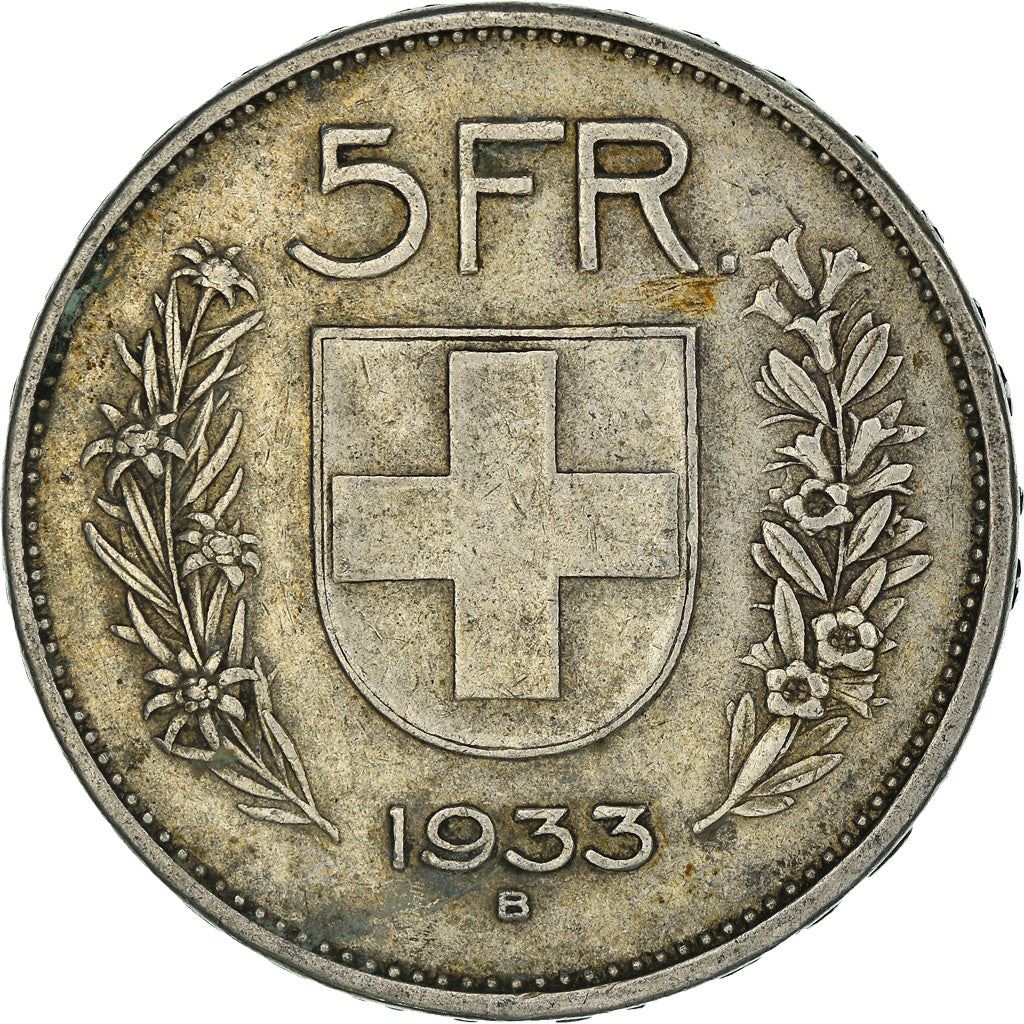 Switzerland Coin Swiss 5 Francs | Composer Paul Burkhard | KM40 | 1931 - 1969