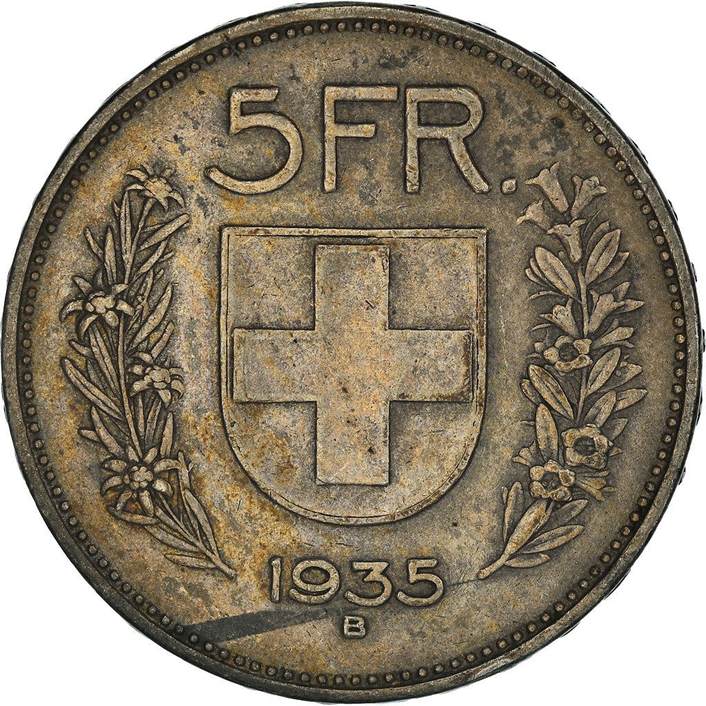 Switzerland Coin Swiss 5 Francs | Composer Paul Burkhard | KM40 | 1931 - 1969