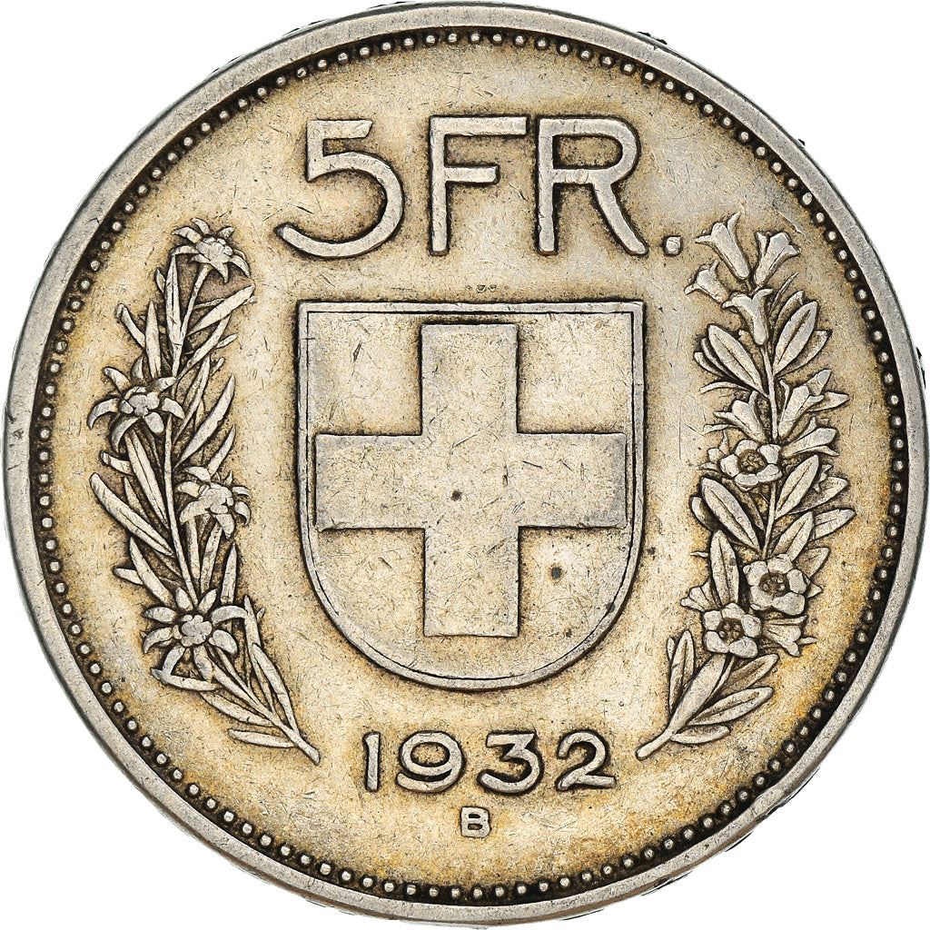 Switzerland Coin Swiss 5 Francs | Composer Paul Burkhard | KM40 | 1931 - 1969