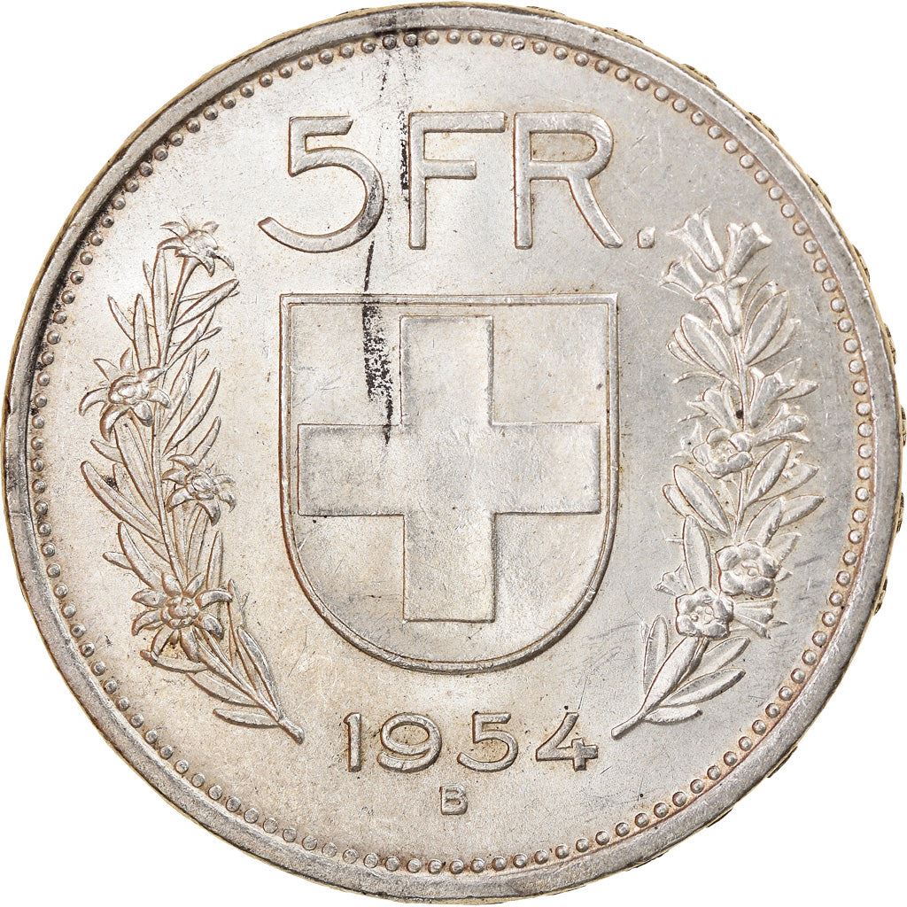 Switzerland Coin Swiss 5 Francs | Composer Paul Burkhard | KM40 | 1931 - 1969