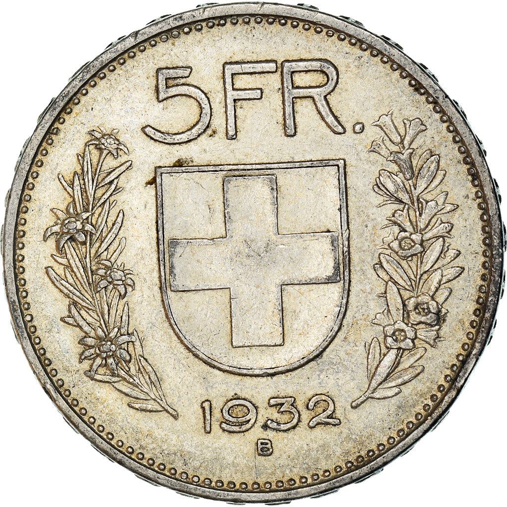 Switzerland Coin Swiss 5 Francs | Composer Paul Burkhard | KM40 | 1931 - 1969