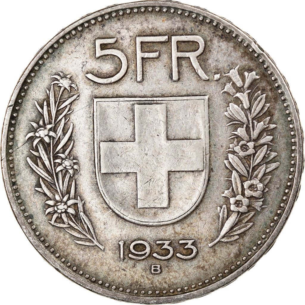 Switzerland Coin Swiss 5 Francs | Composer Paul Burkhard | KM40 | 1931 - 1969