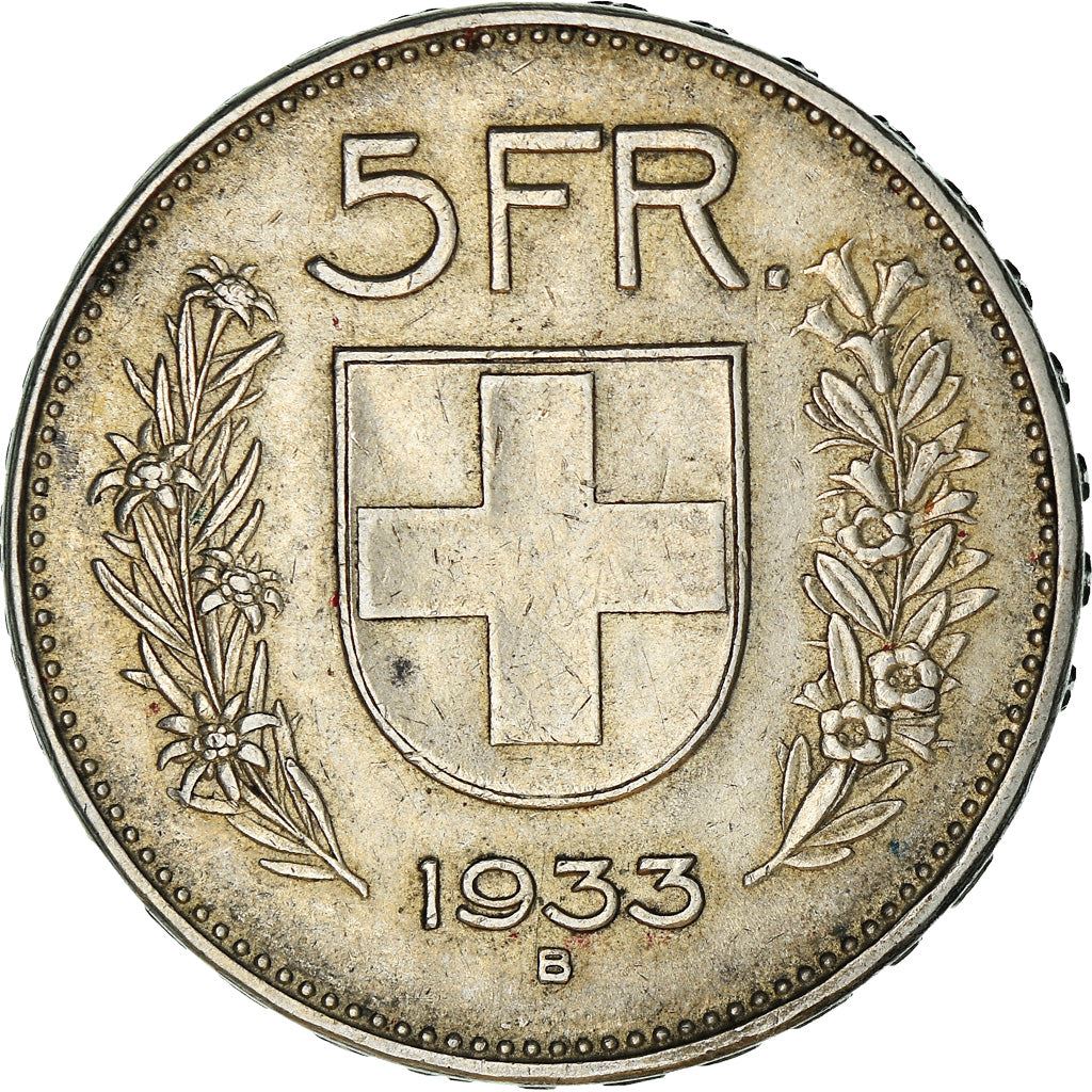 Switzerland Coin Swiss 5 Francs | Composer Paul Burkhard | KM40 | 1931 - 1969