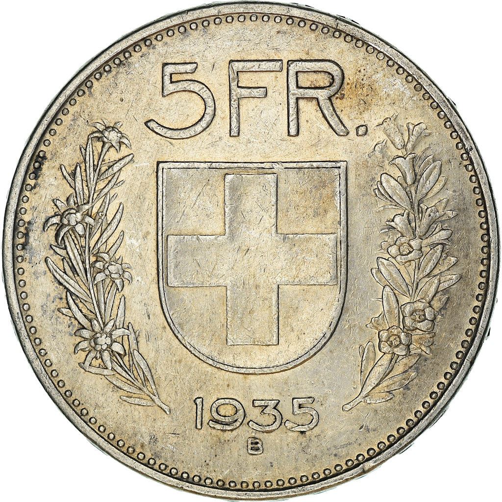 Switzerland Coin Swiss 5 Francs | Composer Paul Burkhard | KM40 | 1931 - 1969