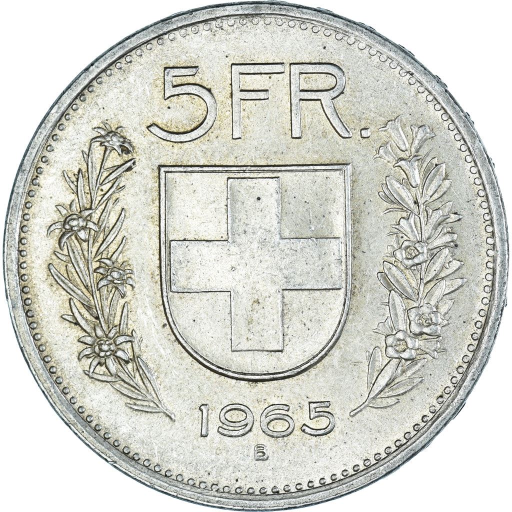 Switzerland Coin Swiss 5 Francs | Composer Paul Burkhard | KM40 | 1931 - 1969