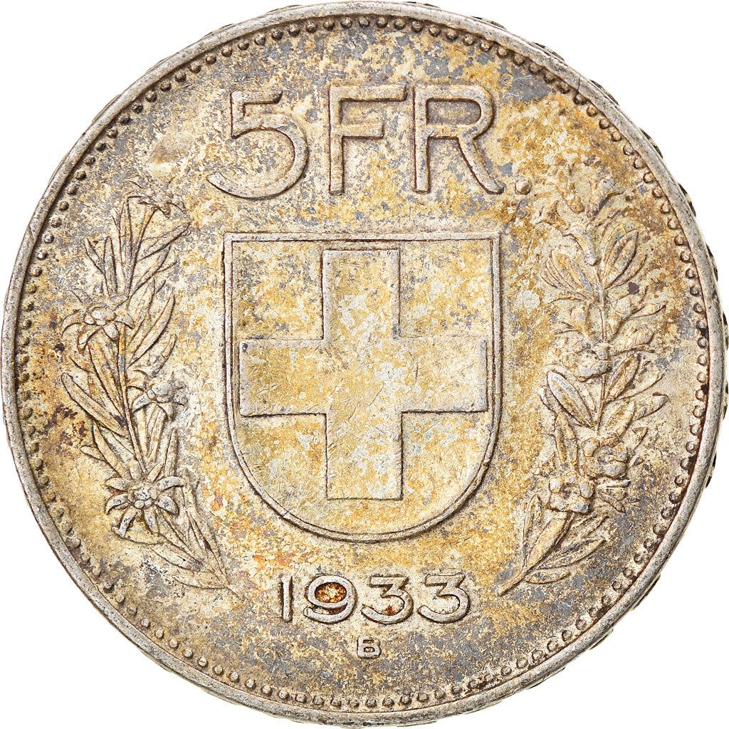 Switzerland Coin Swiss 5 Francs | Composer Paul Burkhard | KM40 | 1931 - 1969