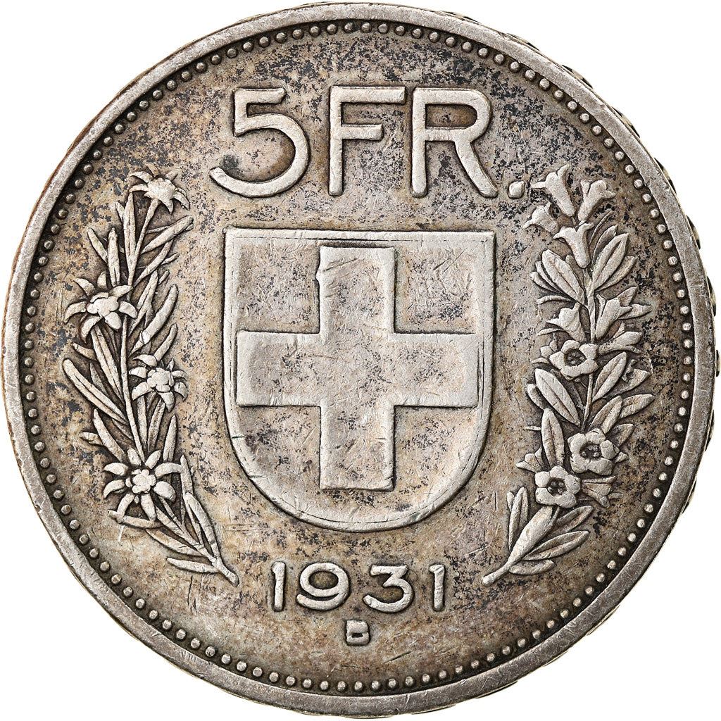 Switzerland Coin Swiss 5 Francs | Composer Paul Burkhard | KM40 | 1931 - 1969