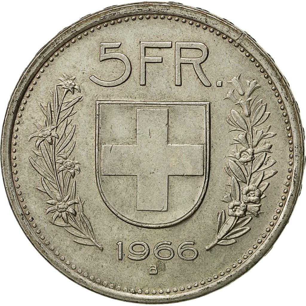 Switzerland Coin Swiss 5 Francs | Composer Paul Burkhard | KM40 | 1931 - 1969