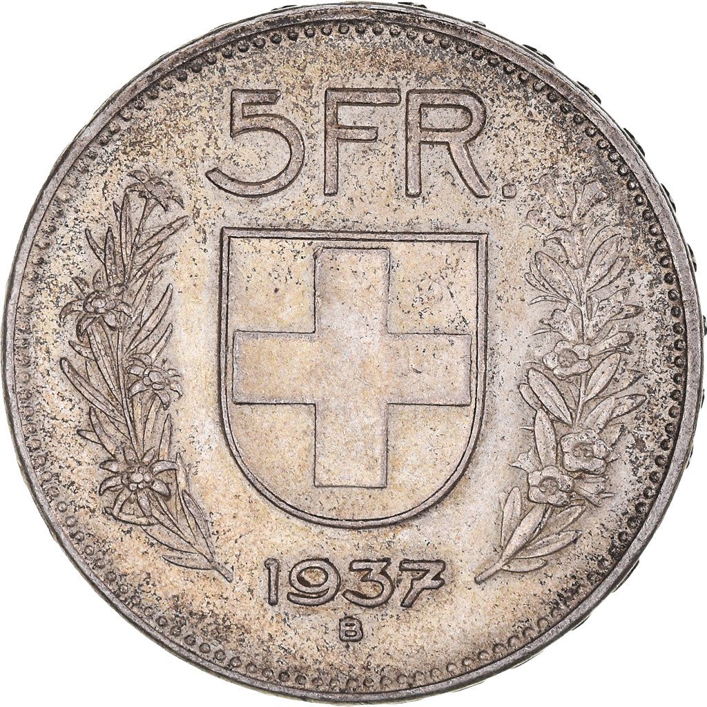 Switzerland Coin Swiss 5 Francs | Composer Paul Burkhard | KM40 | 1931 - 1969