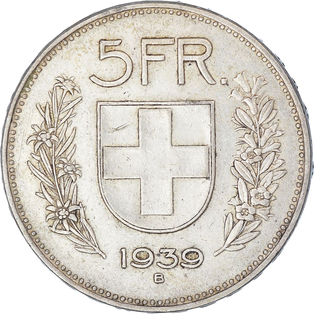 Switzerland Coin Swiss 5 Francs | Composer Paul Burkhard | KM40 | 1931 - 1969