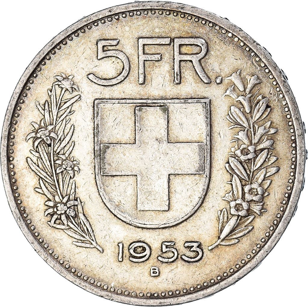 Switzerland Coin Swiss 5 Francs | Composer Paul Burkhard | KM40 | 1931 - 1969