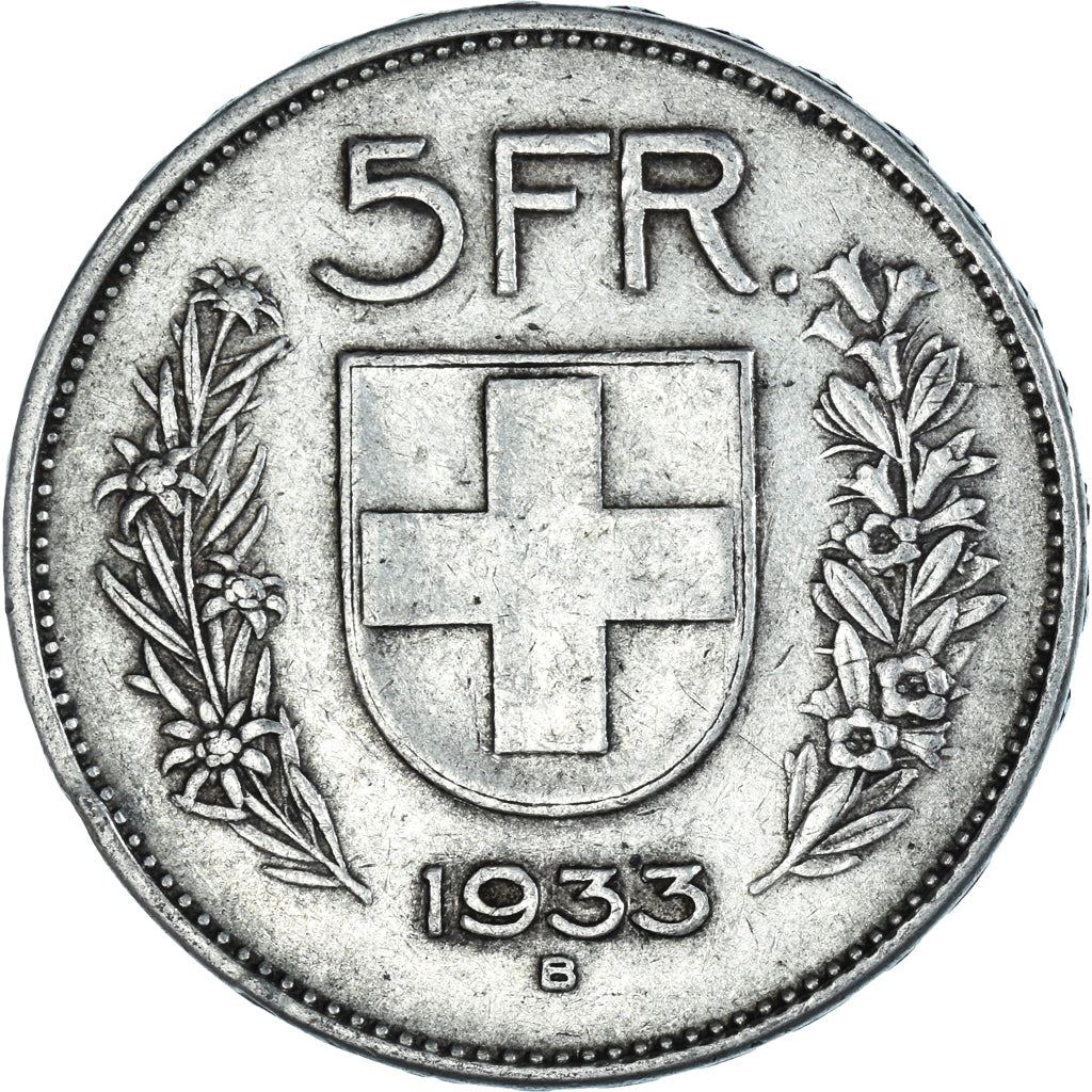 Switzerland Coin Swiss 5 Francs | Composer Paul Burkhard | KM40 | 1931 - 1969