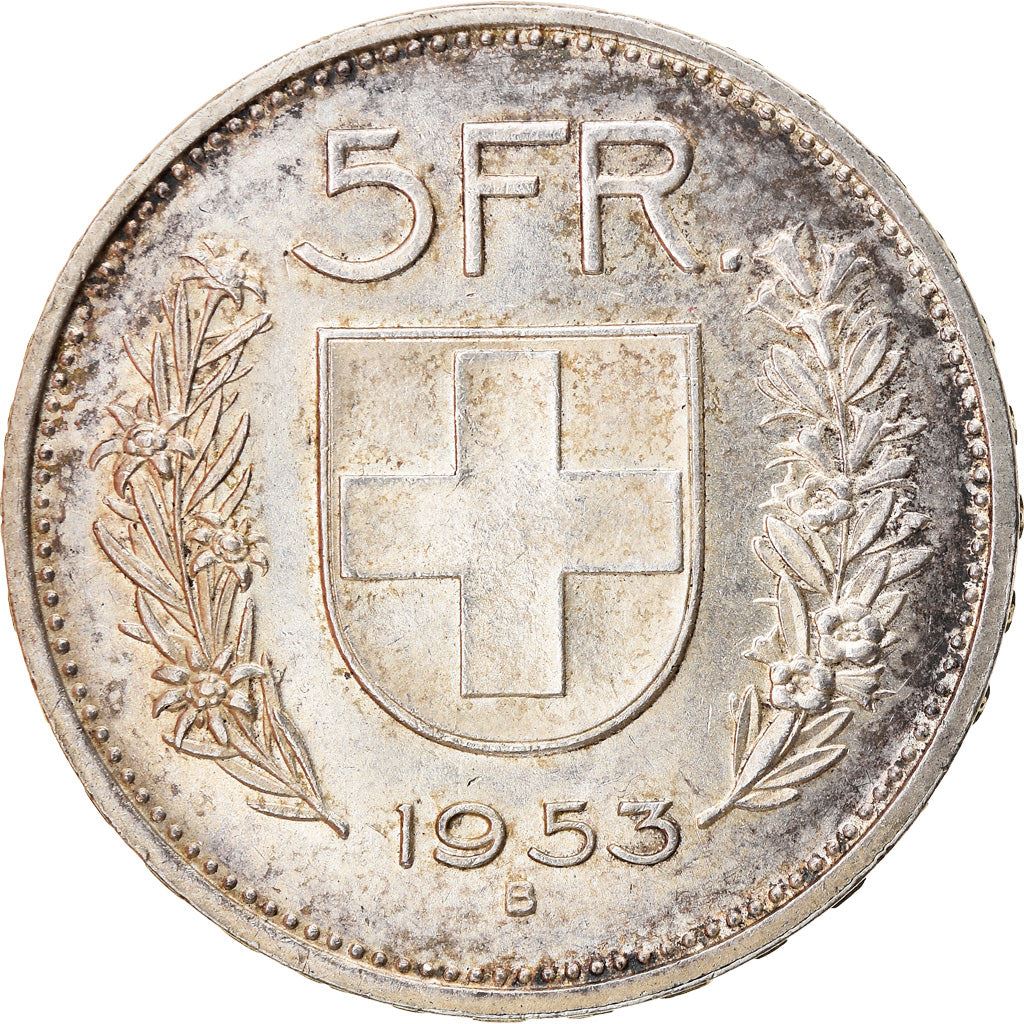 Switzerland Coin Swiss 5 Francs | Composer Paul Burkhard | KM40 | 1931 - 1969