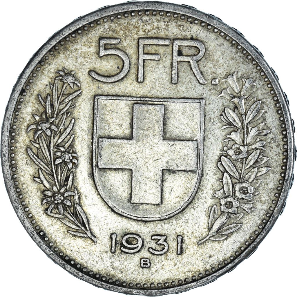 Switzerland Coin Swiss 5 Francs | Composer Paul Burkhard | KM40 | 1931 - 1969