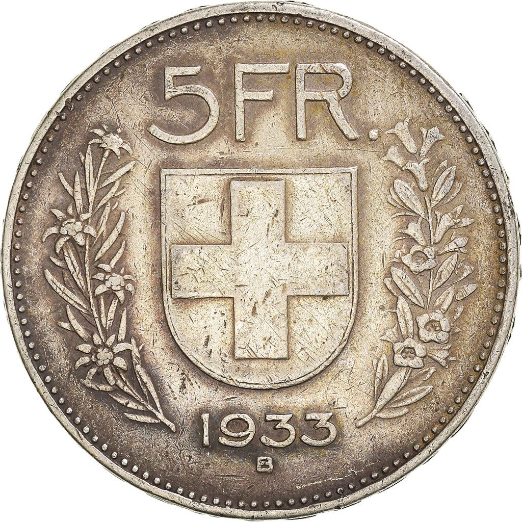 Switzerland Coin Swiss 5 Francs | Composer Paul Burkhard | KM40 | 1931 - 1969