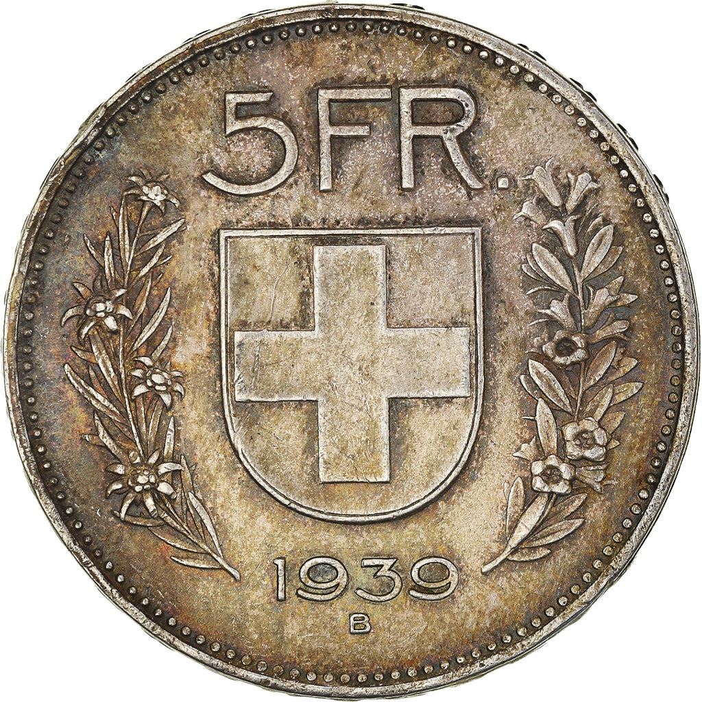 Switzerland Coin Swiss 5 Francs | Composer Paul Burkhard | KM40 | 1931 - 1969