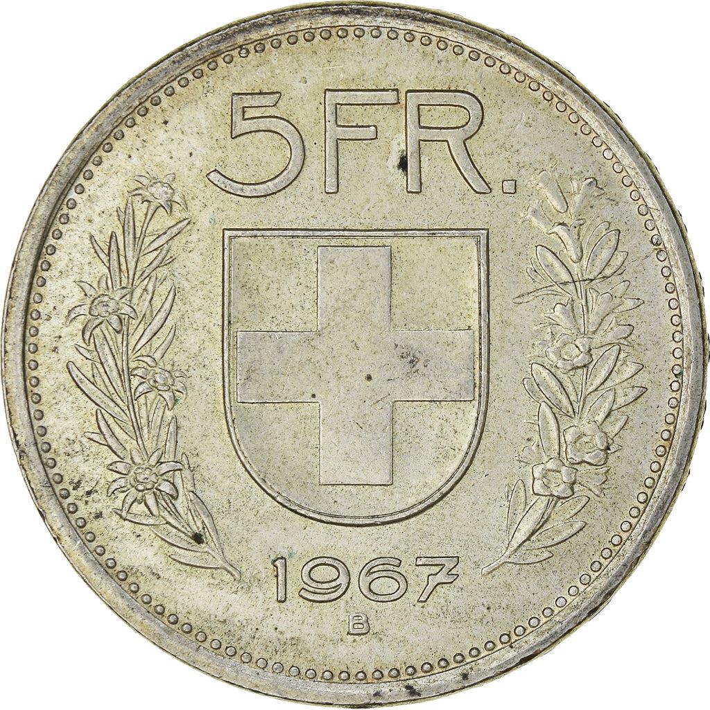 Switzerland Coin Swiss 5 Francs | Composer Paul Burkhard | KM40 | 1931 - 1969