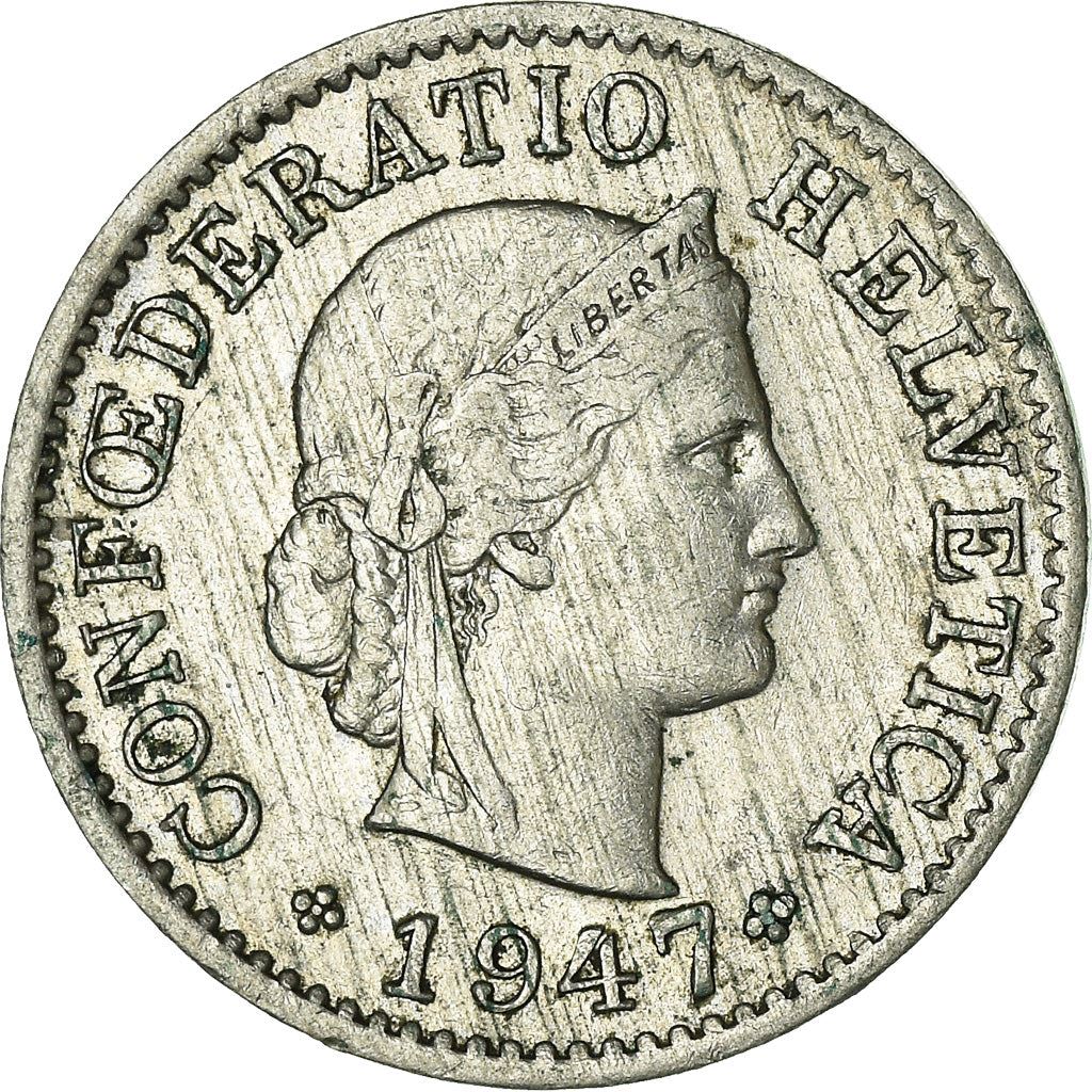 Switzerland Coin Swiss 5 Rappen | Goddess of Liberty Libertas | KM26 | 1879 - 1980