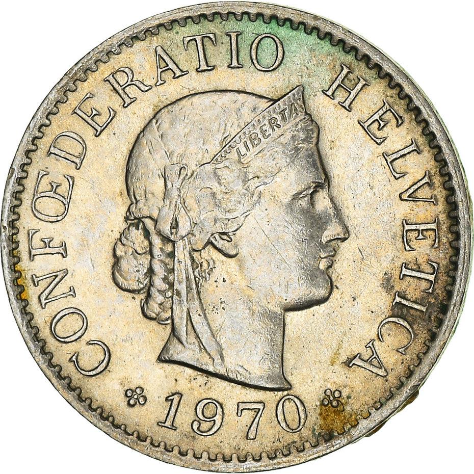 Switzerland Coin Swiss 5 Rappen | Goddess of Liberty Libertas | KM26 | 1879 - 1980