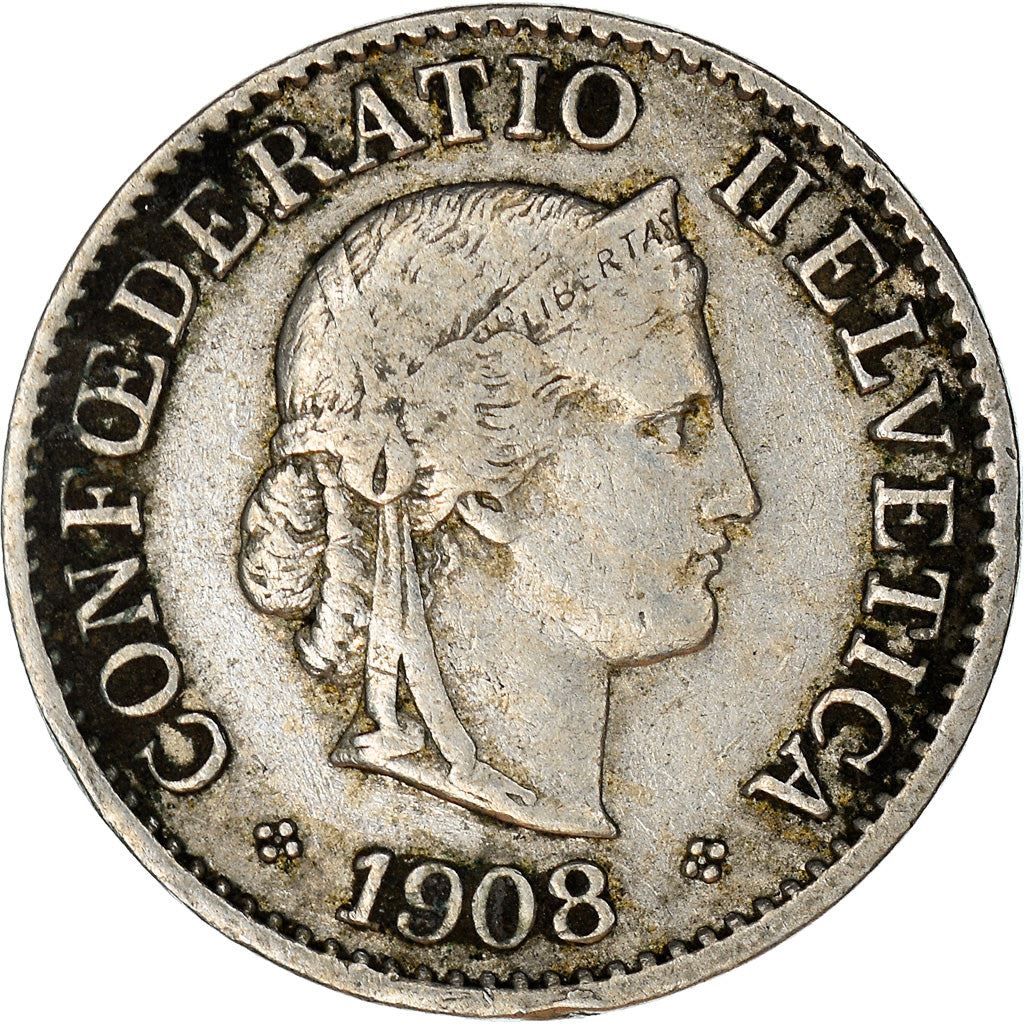 Switzerland Coin Swiss 5 Rappen | Goddess of Liberty Libertas | KM26 | 1879 - 1980