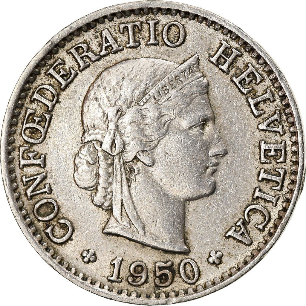 Switzerland Coin Swiss 5 Rappen | Goddess of Liberty Libertas | KM26 | 1879 - 1980