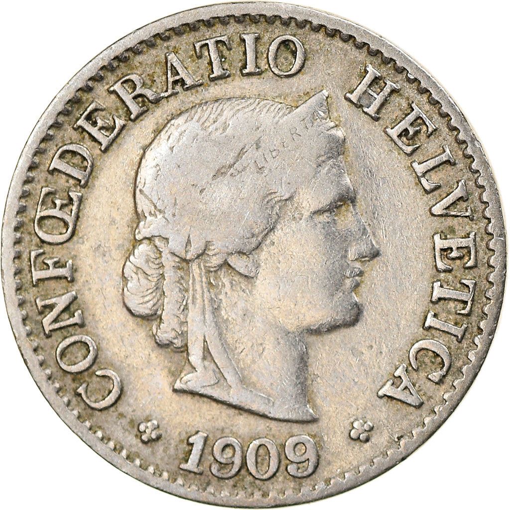 Switzerland Coin Swiss 5 Rappen | Goddess of Liberty Libertas | KM26 | 1879 - 1980