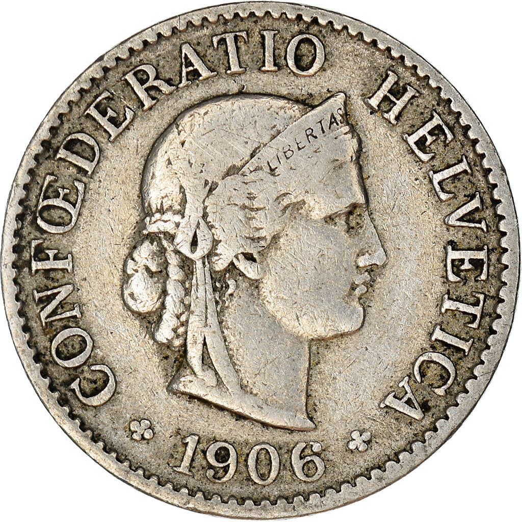 Switzerland Coin Swiss 5 Rappen | Goddess of Liberty Libertas | KM26 | 1879 - 1980