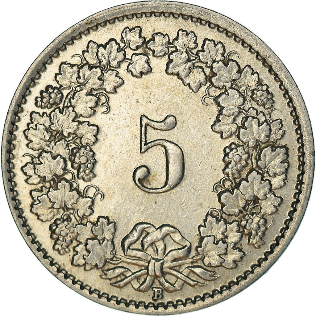 Switzerland Coin Swiss 5 Rappen | Goddess of Liberty Libertas | KM26b | 1932 - 1941