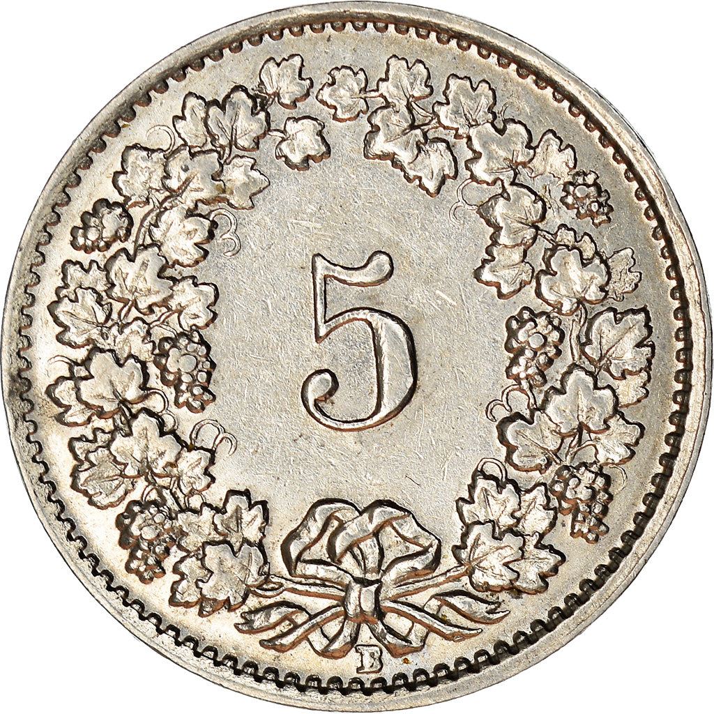 Switzerland Coin Swiss 5 Rappen | Goddess of Liberty Libertas | KM26b | 1932 - 1941