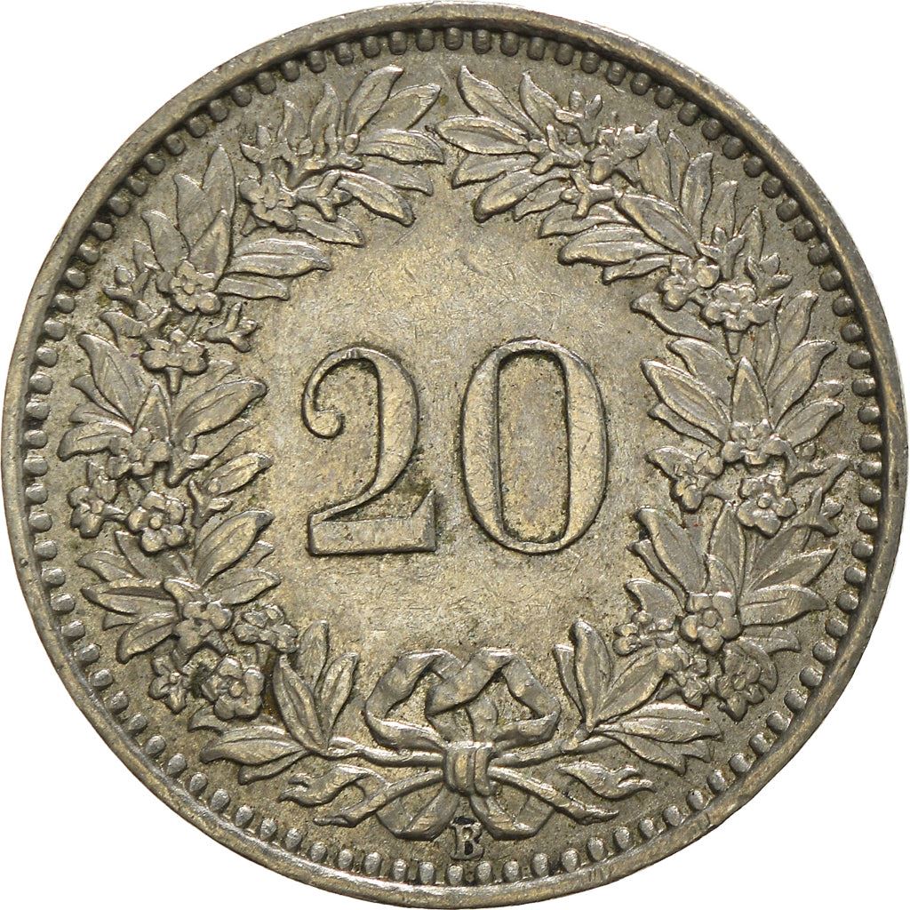 Switzerland | Swiss | 20 Rappen Coin | Goddess of Liberty Libertas | KM29a | 1939 - 2021