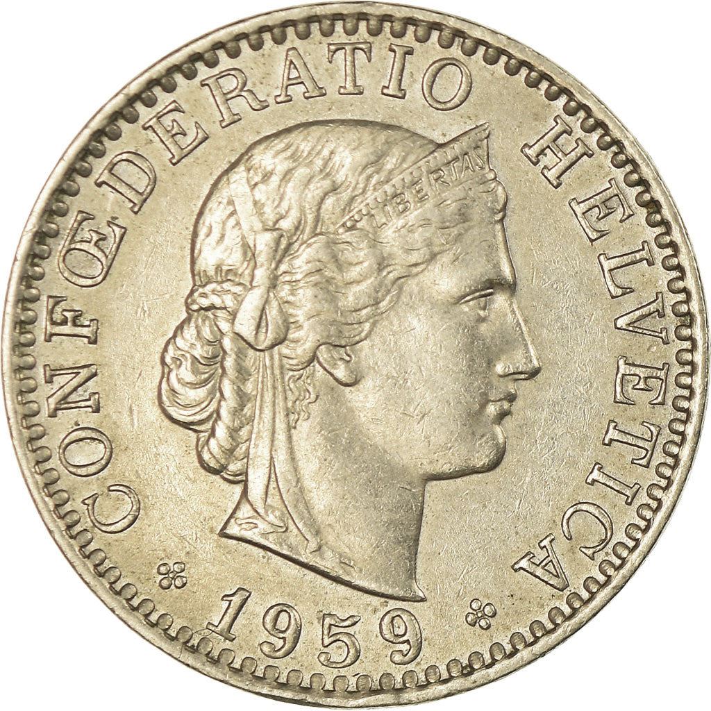 Switzerland | Swiss | 20 Rappen Coin | Goddess of Liberty Libertas | KM29a | 1939 - 2021