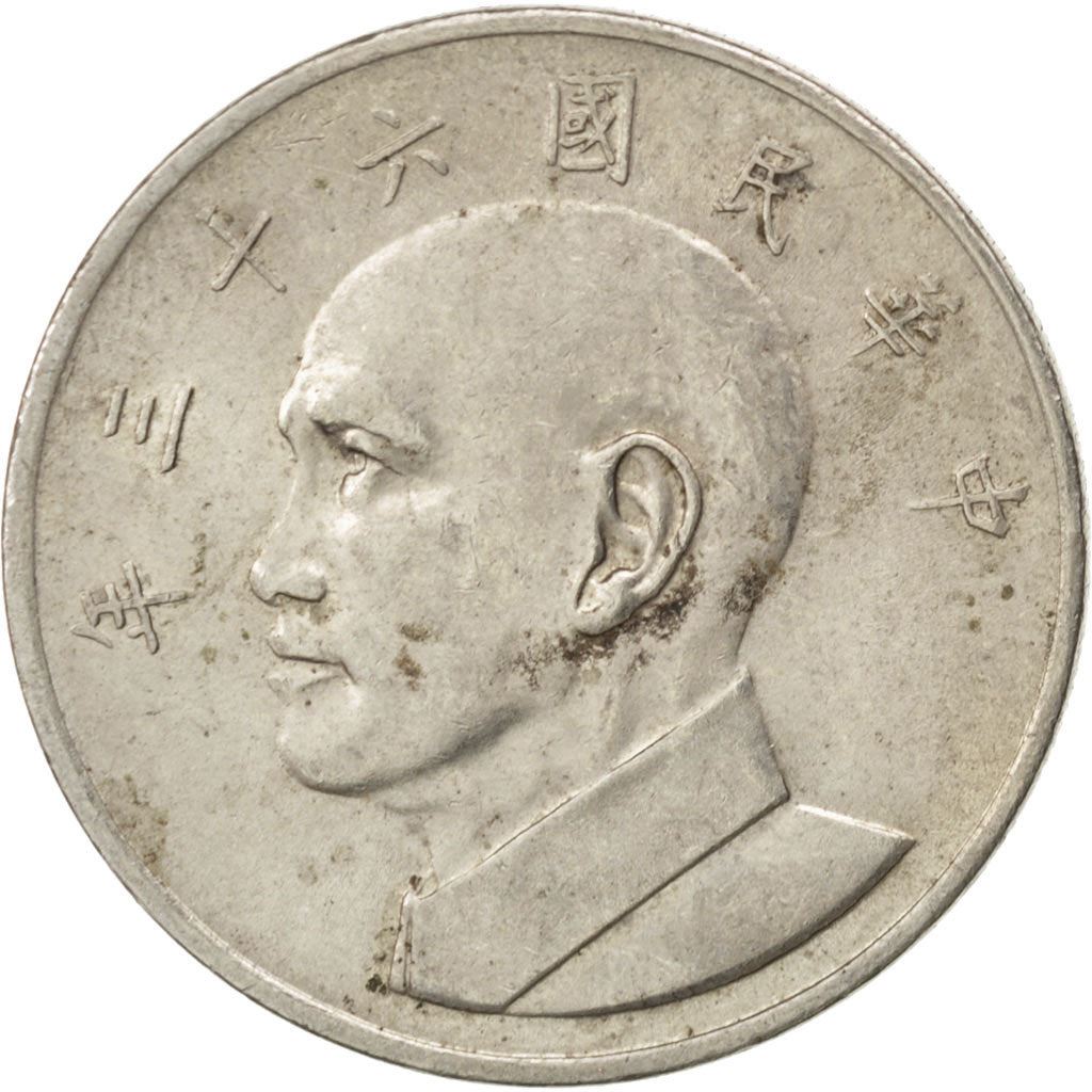 Taiwan | 5 New Dollars Coin | Chiang Kai-Chek | Y:548, Schön:19 | 1970 - 1979