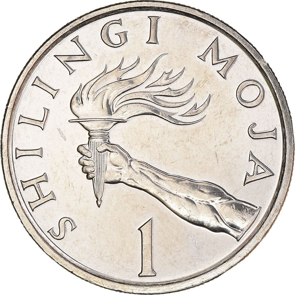 Tanzania | 1 Shilingi Coin | Torch | Km:22 | 1987 - 1992