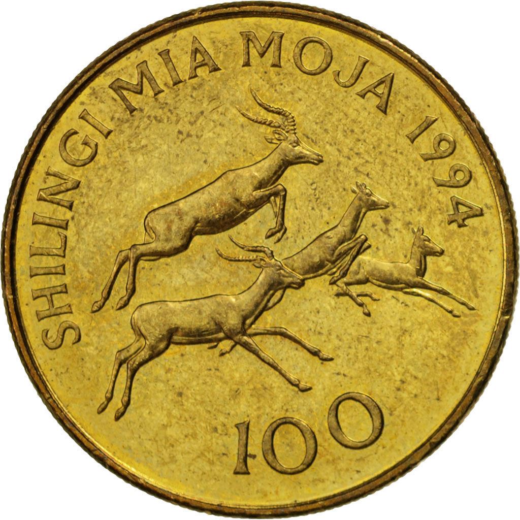 Tanzania | 100 Shilingi Coin | Impala | Km:32 | 1993 - 2015