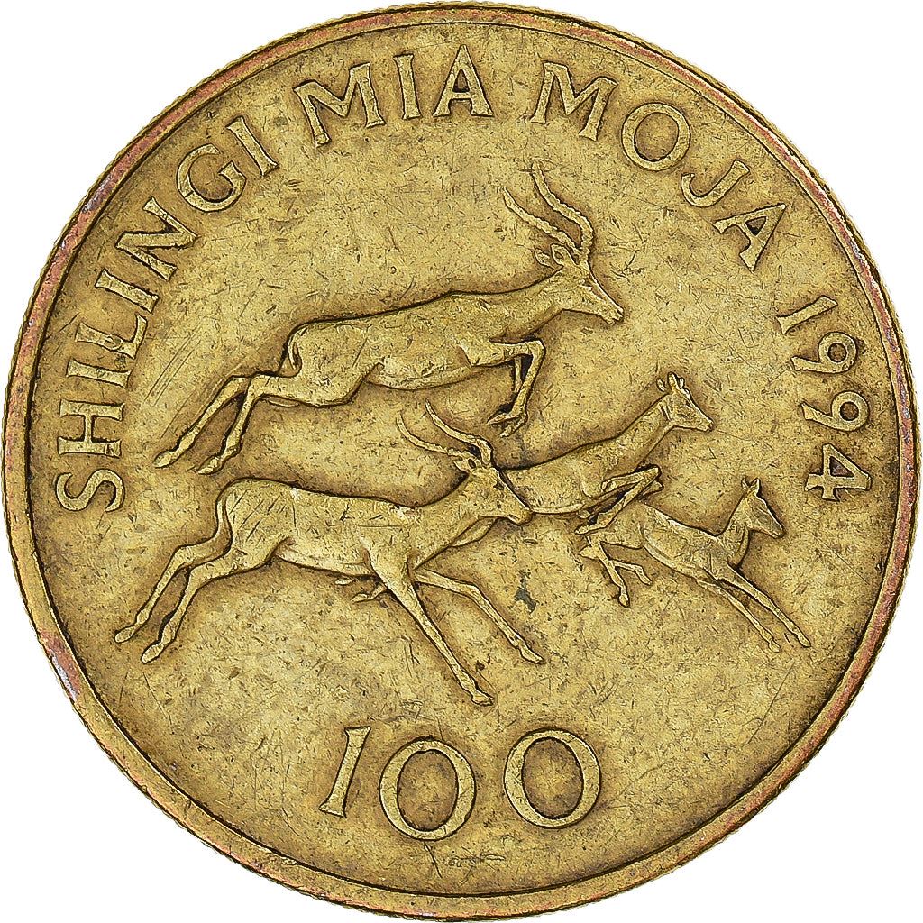 Tanzania | 100 Shilingi Coin | Impala | Km:32 | 1993 - 2015