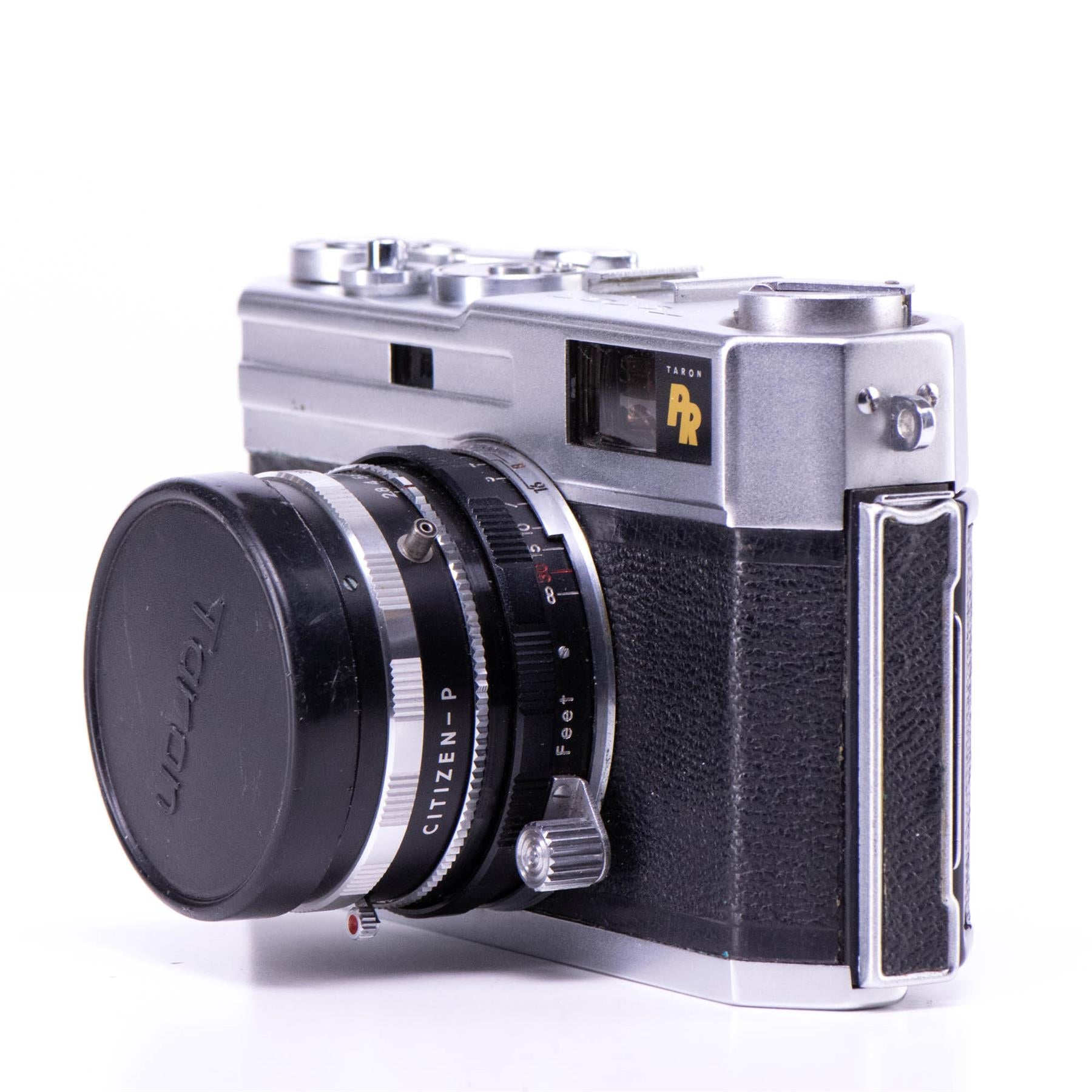 Taron PR Camera | Taronar F.C. 45mm f2.8 | White | Japan | 1960 | Not working