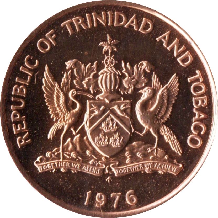 Trinidad and Tobago 1 Cent Coin | Hummingbird | KM29 | 1976 - 2016