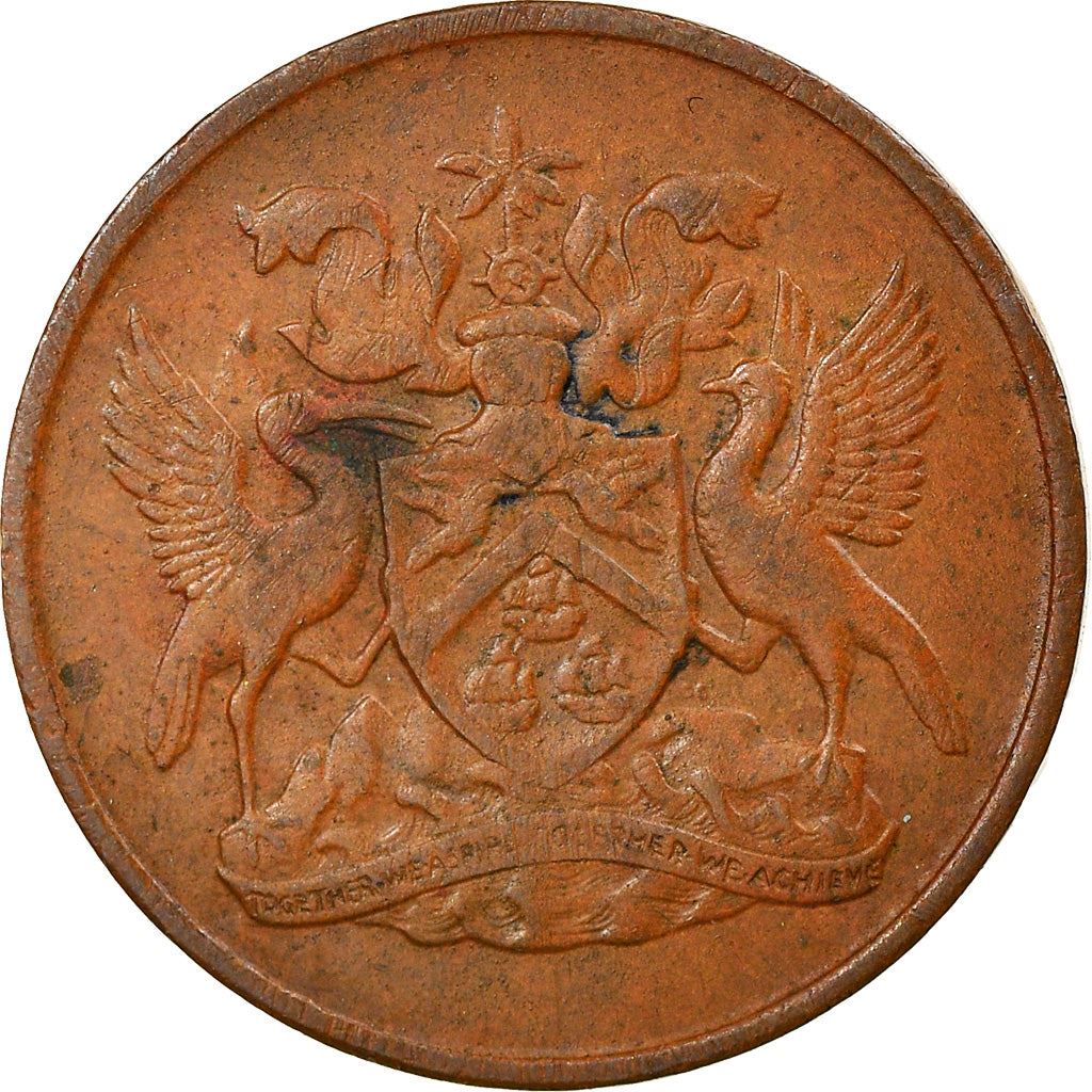 Trinidad and Tobago 1 Cent Coin | Queen Elizabeth II | KM1 | 1966 - 1973