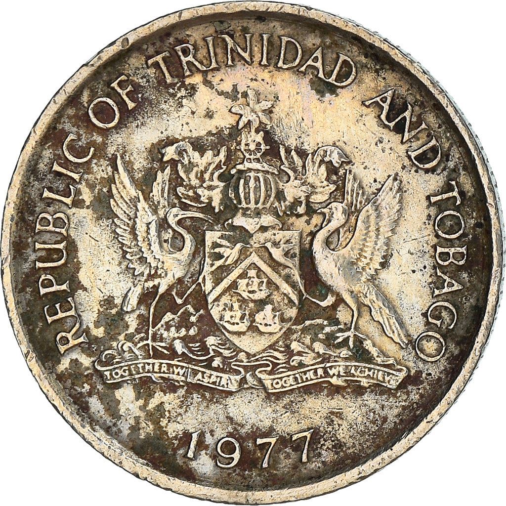 Trinidad and Tobago 10 Cents Coin | Flaming Hibiscus | KM31 | 1976 - 2017