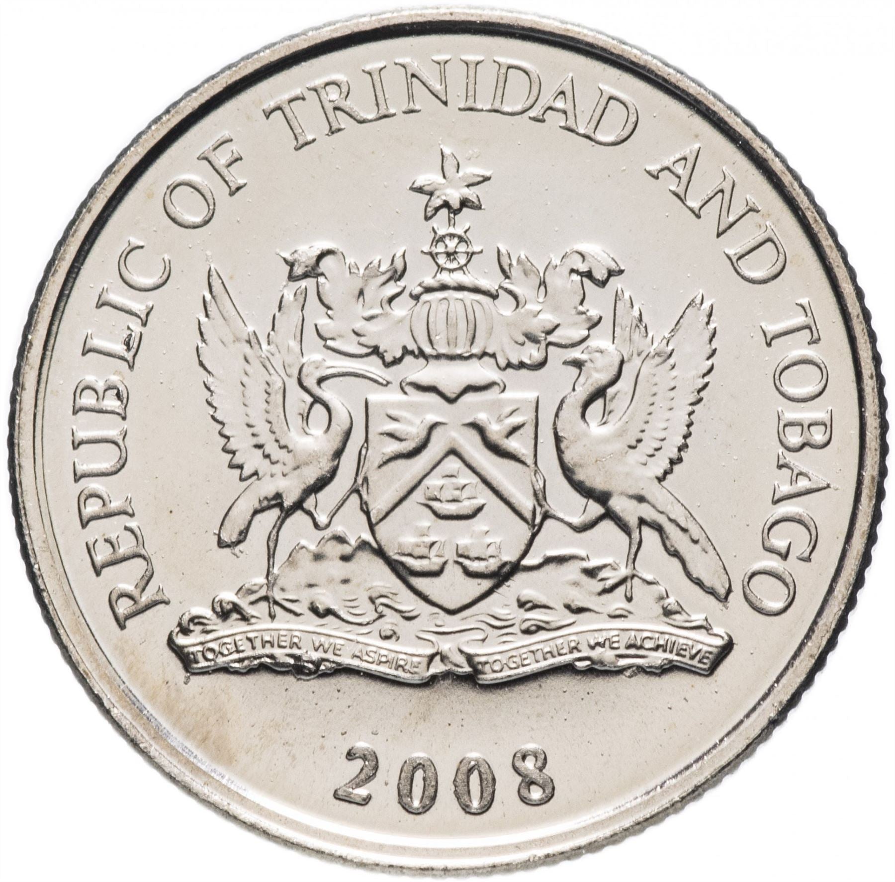 Trinidad and Tobago 10 Cents Coin | Flaming Hibiscus | KM31 | 1976 - 2017