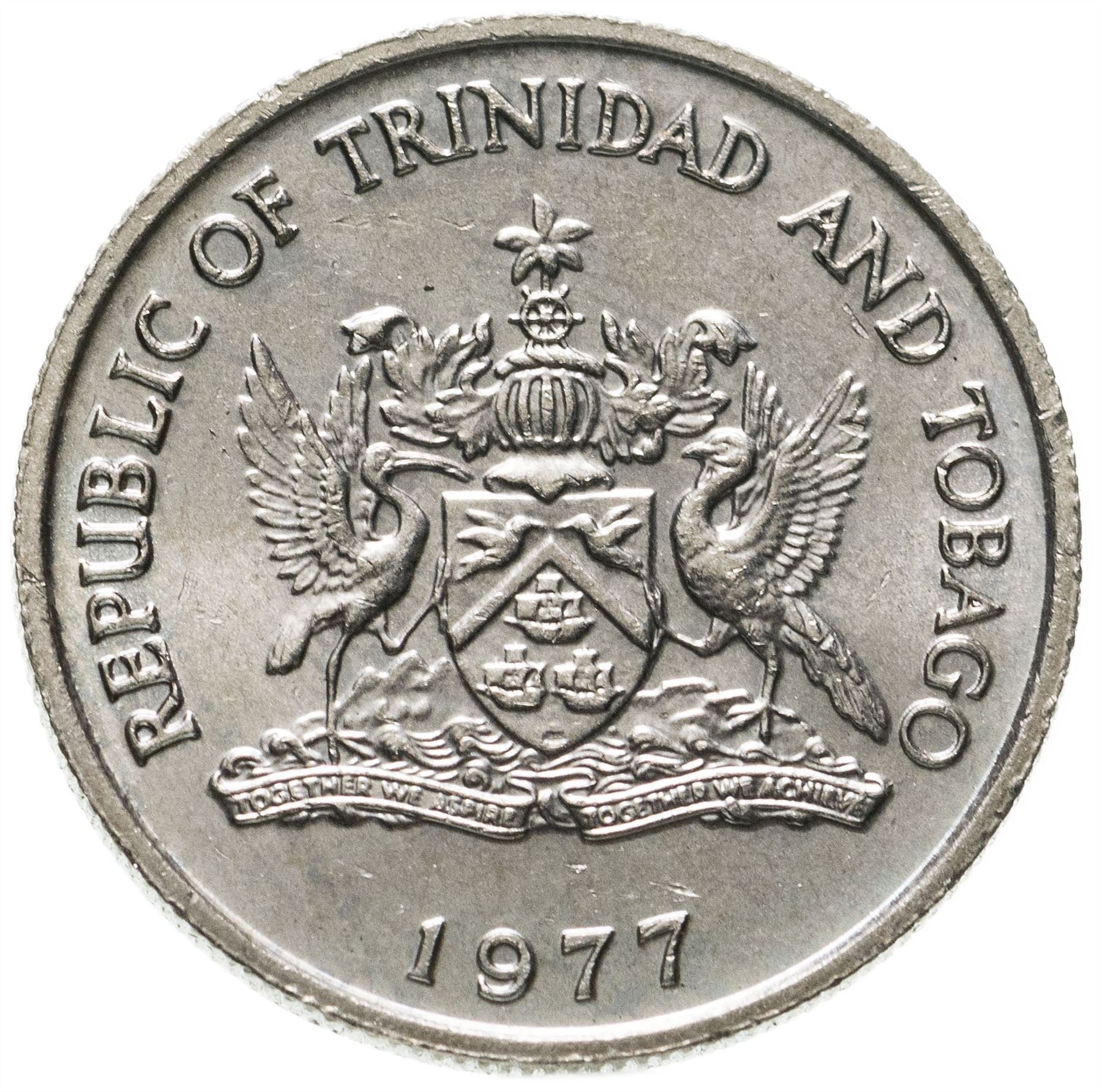 Trinidad and Tobago 25 Cents Coin | Warszewiczia Coccinea | KM32 | 1976 - 2017