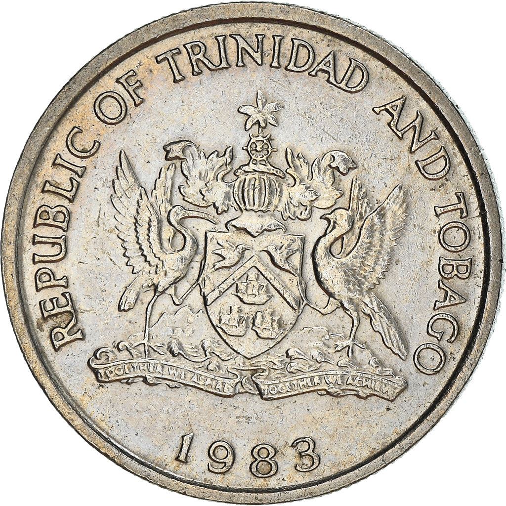 Trinidad and Tobago 25 Cents Coin | Warszewiczia Coccinea | KM32 | 1976 - 2017