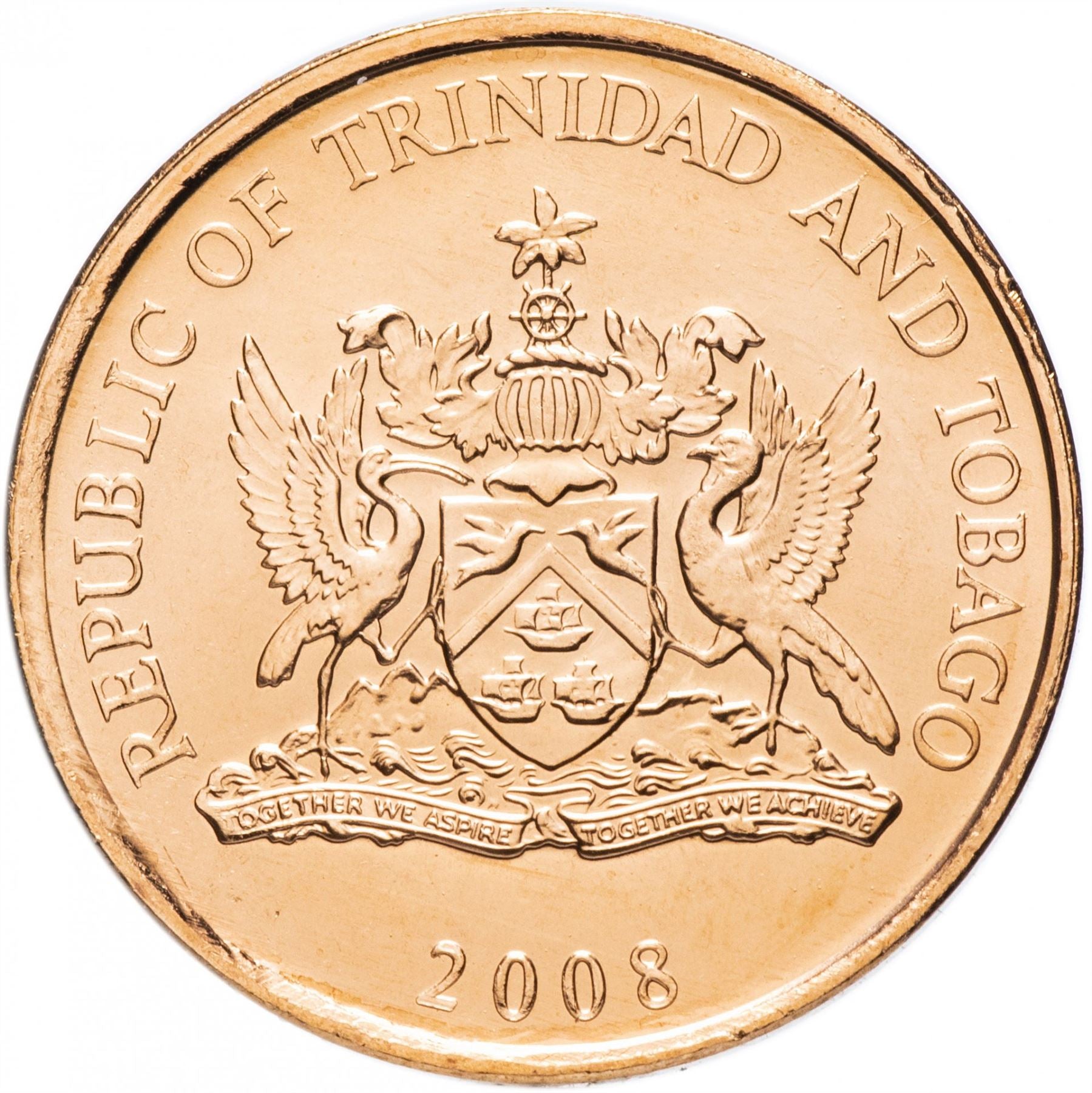 Trinidad and Tobago 5 Cents Coin | Greater Bird of Paradise | KM30 | 1976 - 2017