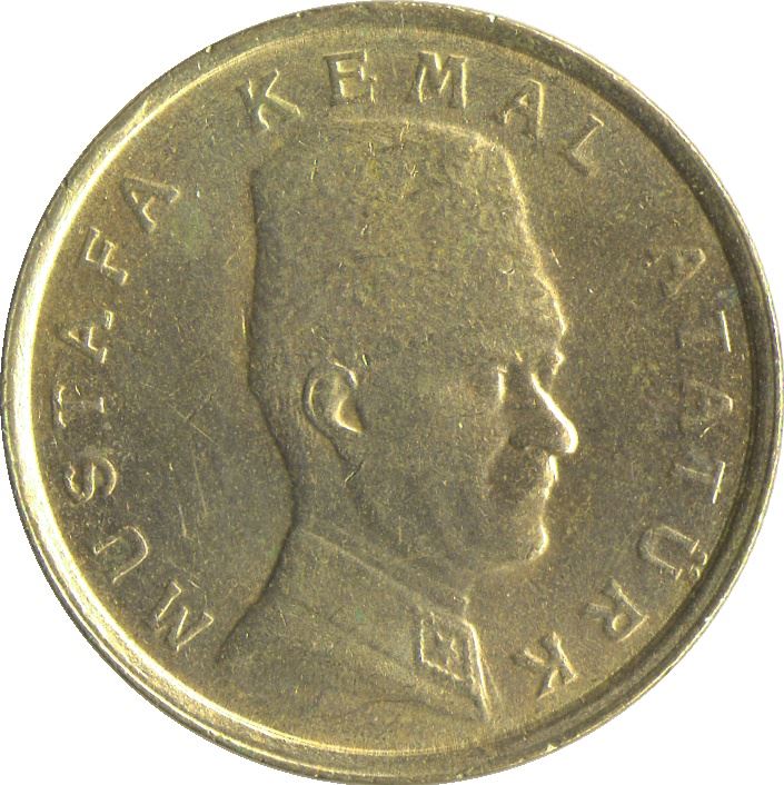 Turkey Coin Turkish 100 000 Lira | 75th Anniversary | Mustafa Kemal Ataturk | KM1078 | 1999 - 2000