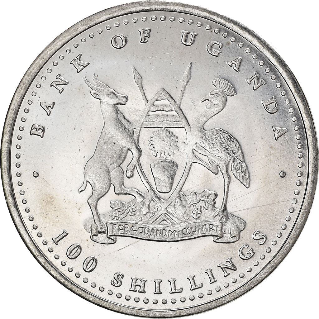 Uganda | 100 Shillings Coin | Goat | KM195 | 2004