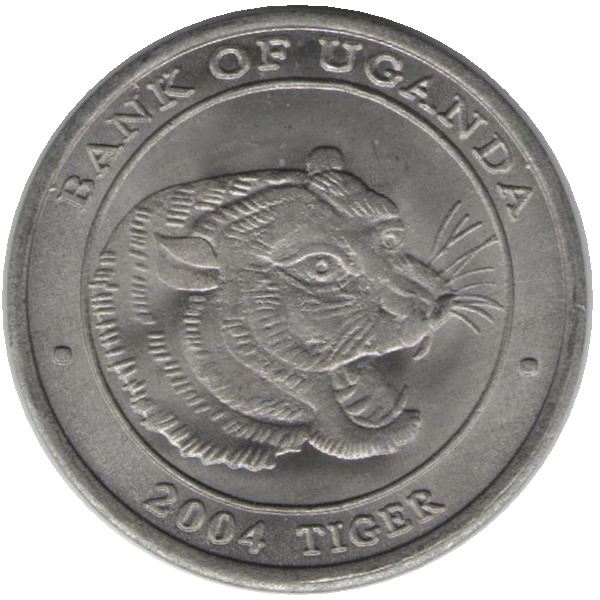 Uganda | 100 Shillings Coin | Tiger | KM190 | 2004